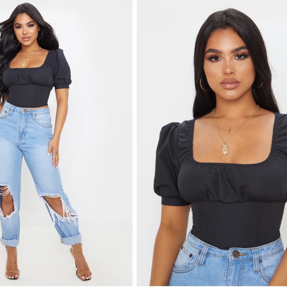 pretty little thing black shirt